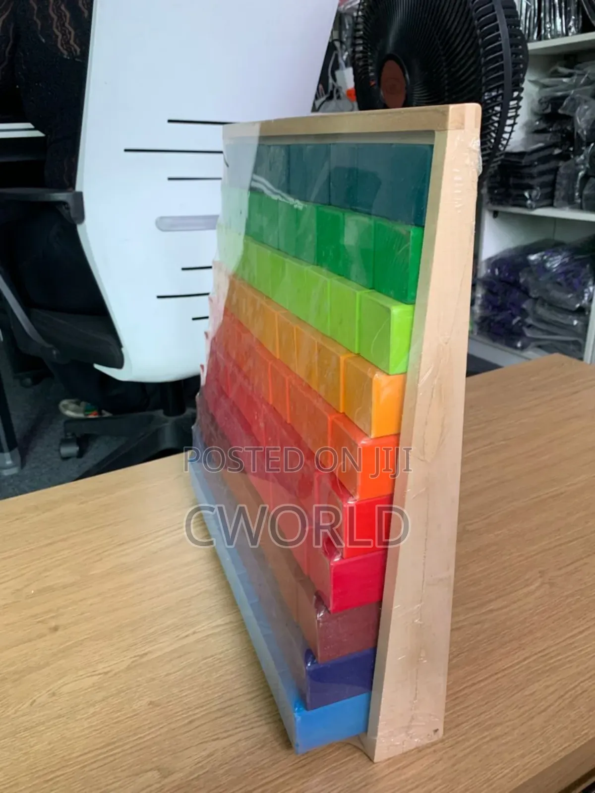 Rainbow Wooden Block Set