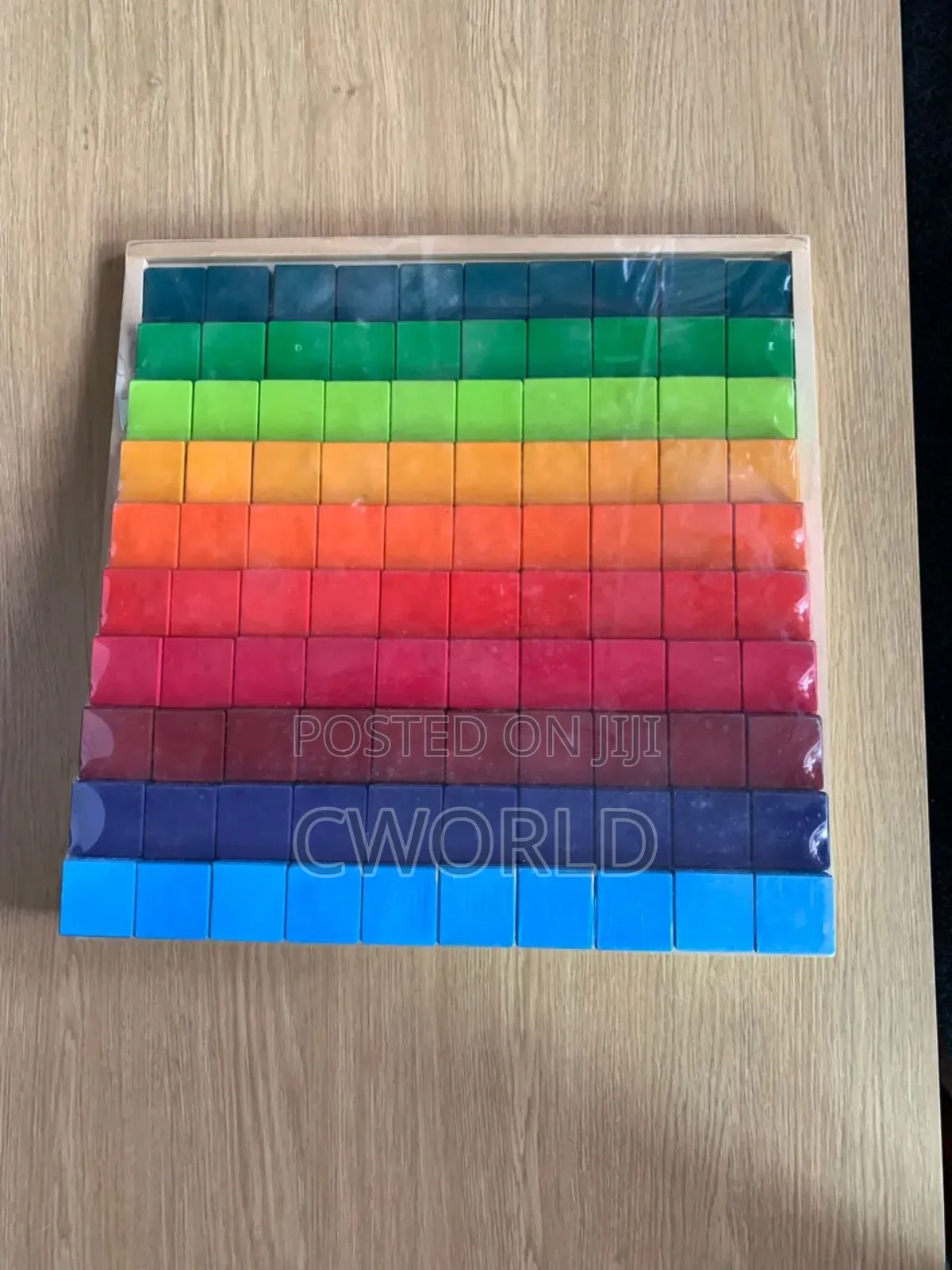 Rainbow Wooden Block Set