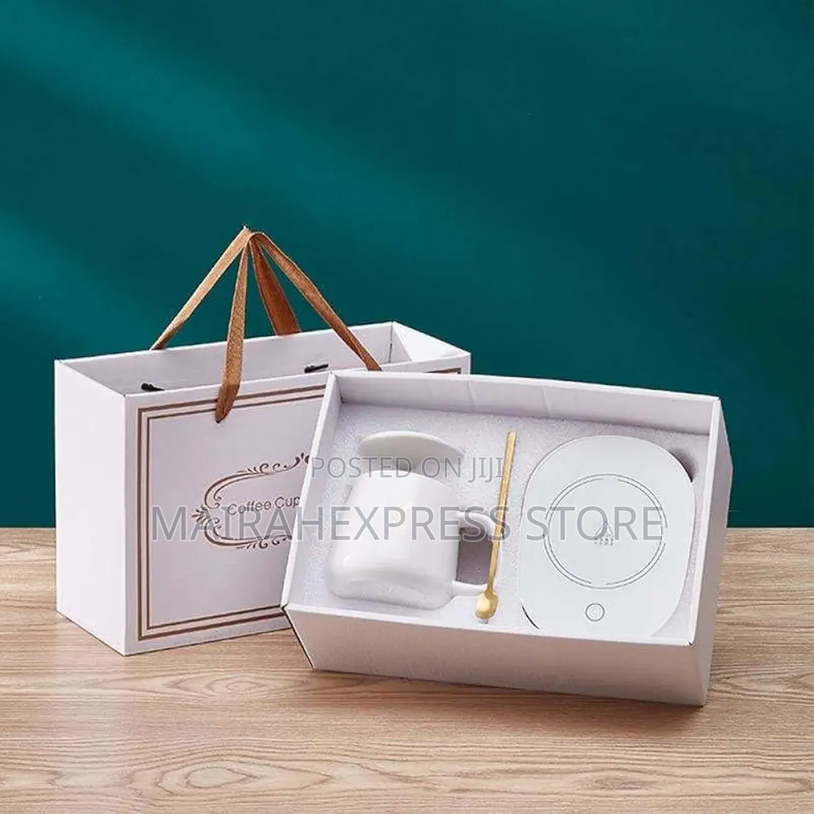 Portable Warmer Cup With Heat Pad For Travel, Office Desks, And Home
