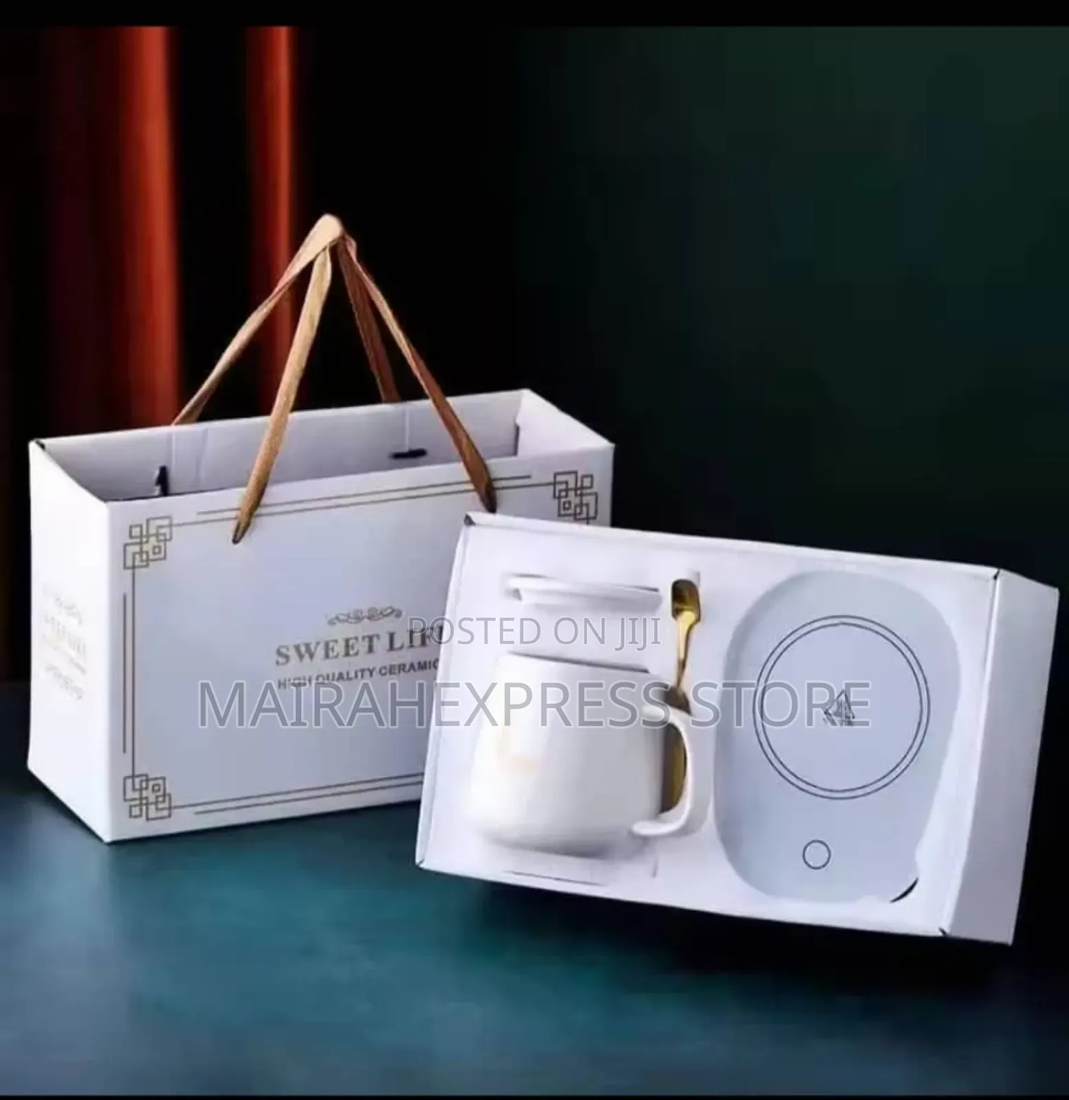 Portable Warmer Cup With Heat Pad For Travel, Office Desks, And Home