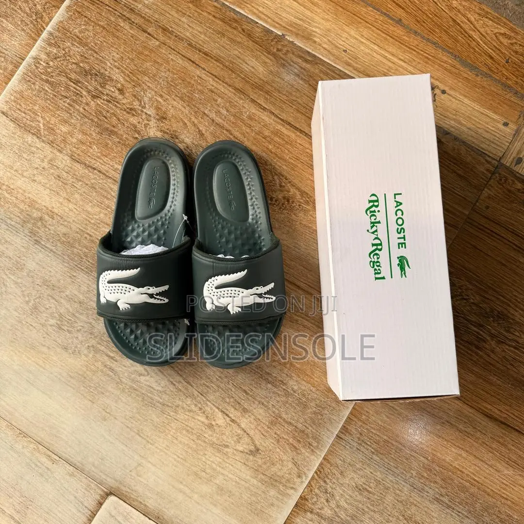 Lacoste Croco Dualiste Synthetic Slide