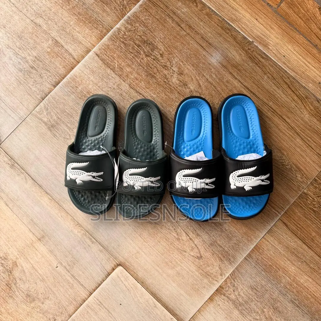 Lacoste Croco Dualiste Synthetic Slide