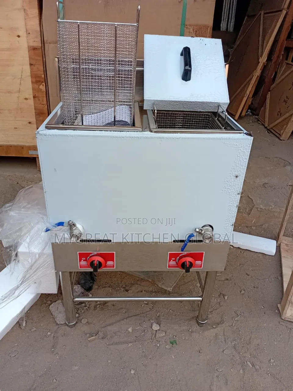 Gas Fryer Double Basket 40liters