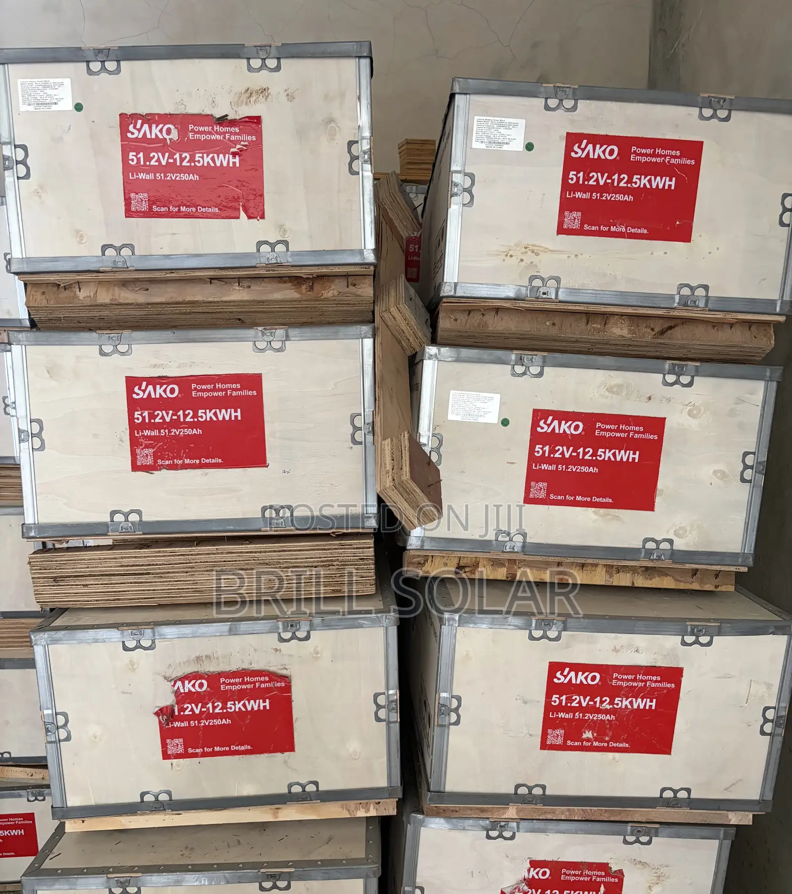 12.5kwh-51.2v Sako Solar Lithium Battery