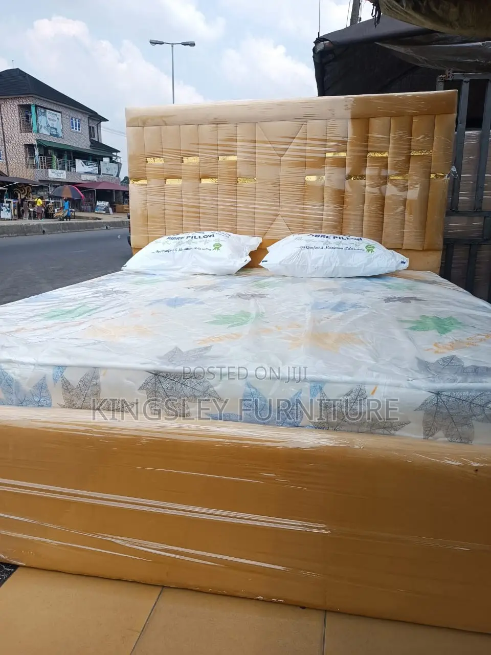 Quality Bed Frame and Foam and Pillows