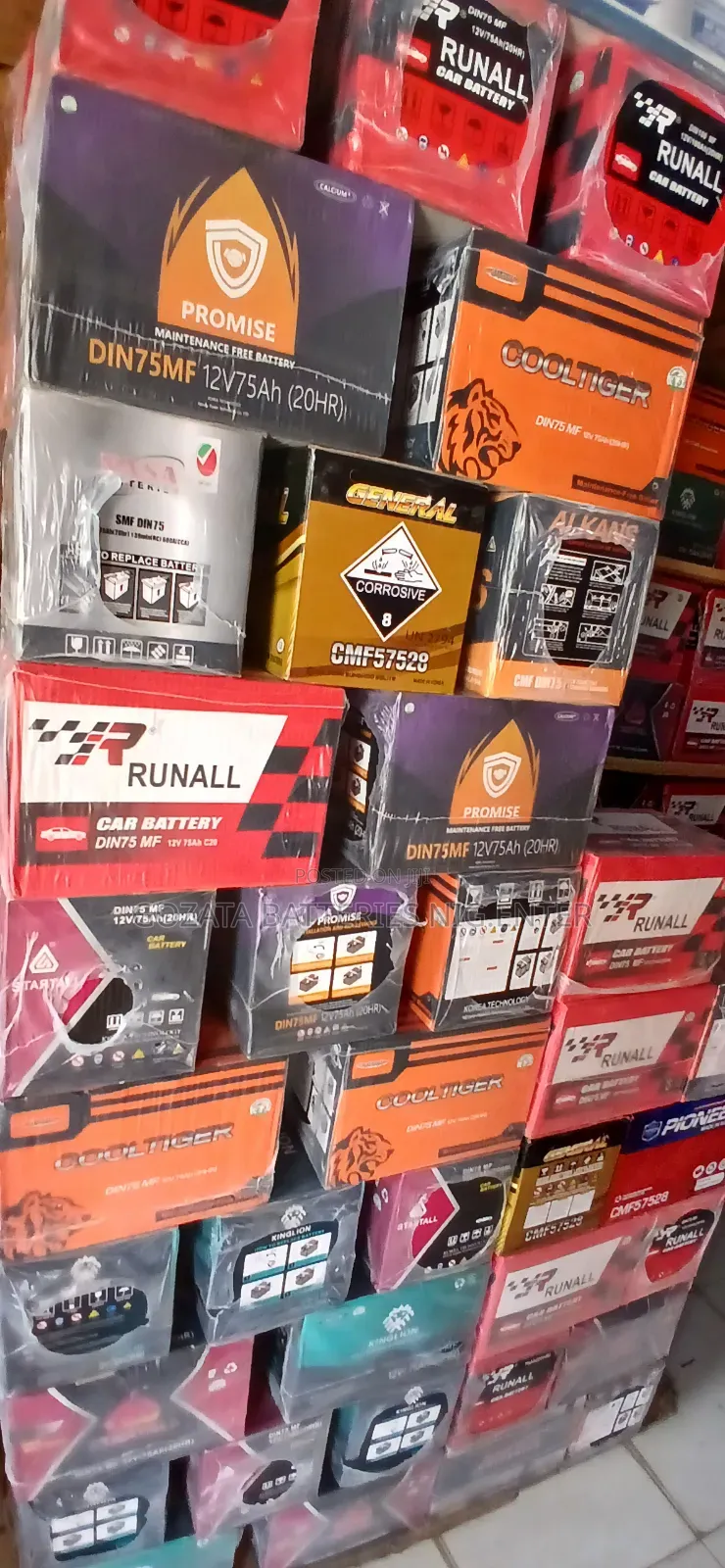 Car Battery Din75 Ah