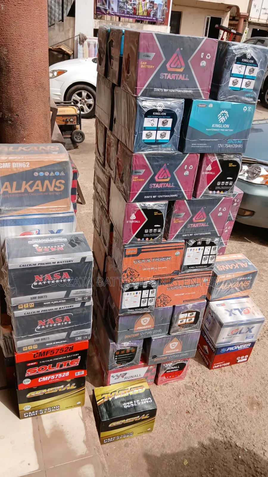 Car Battery Din75 Ah
