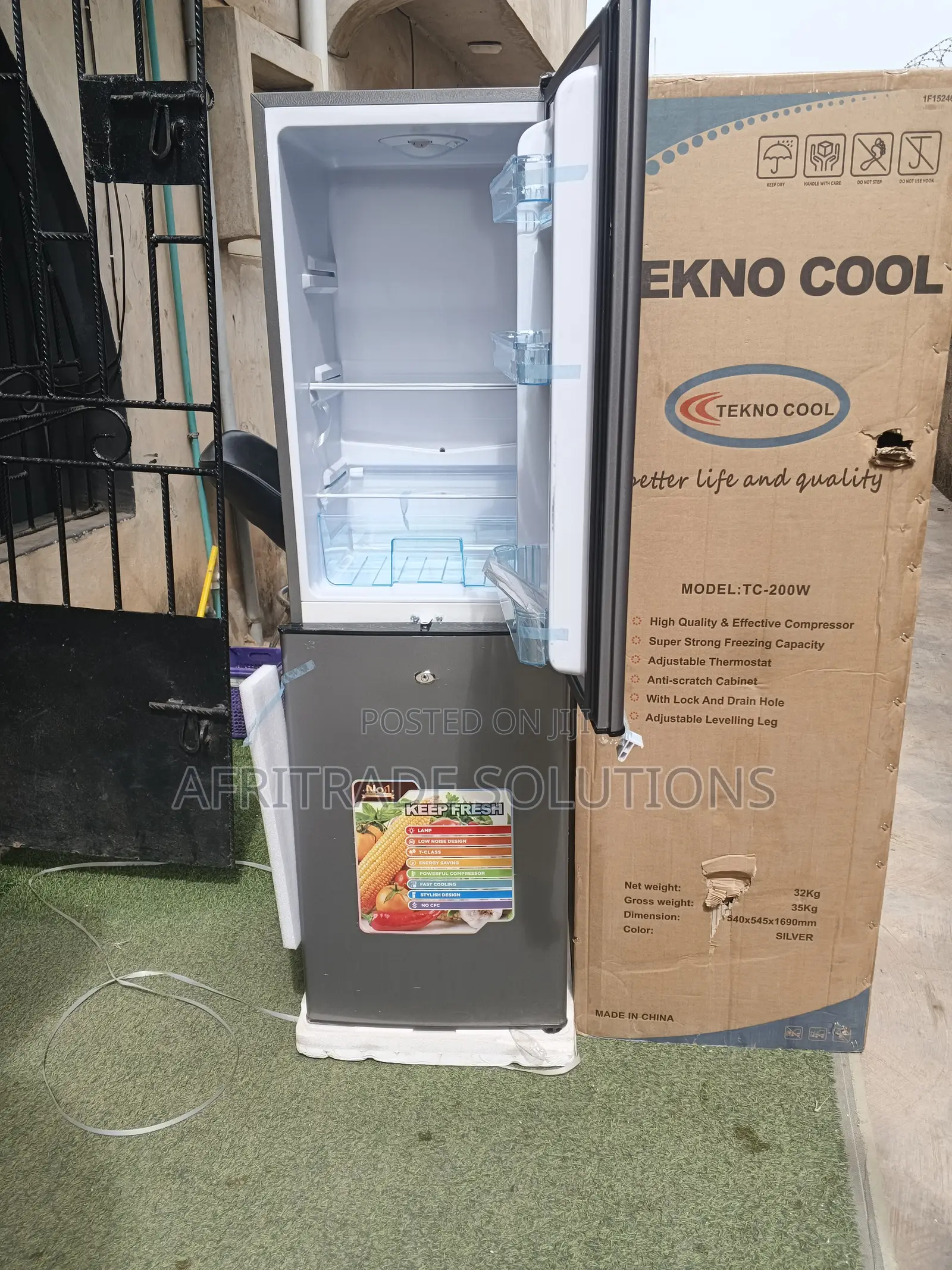Tekno Cool Double Door Refrigerator Modern Home Appliance