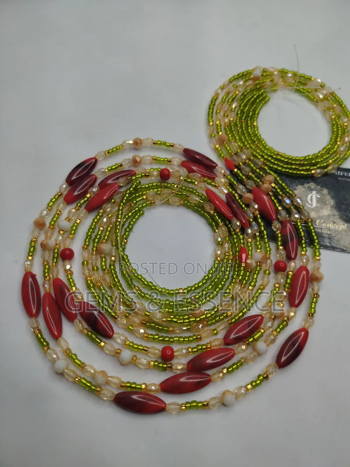 Lemon Waist Bead Set Set