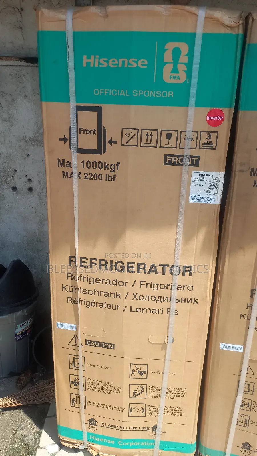 Hisense Inverter Standing Fridge Down Freezer 5 Years Company Warranty