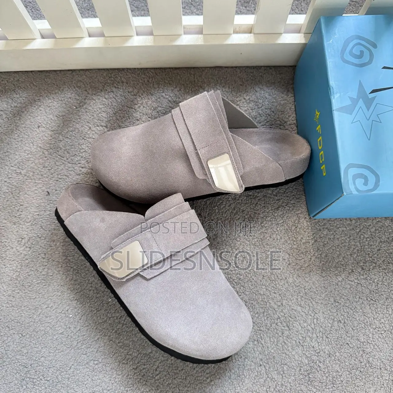 FDCP Suede Strap Mule