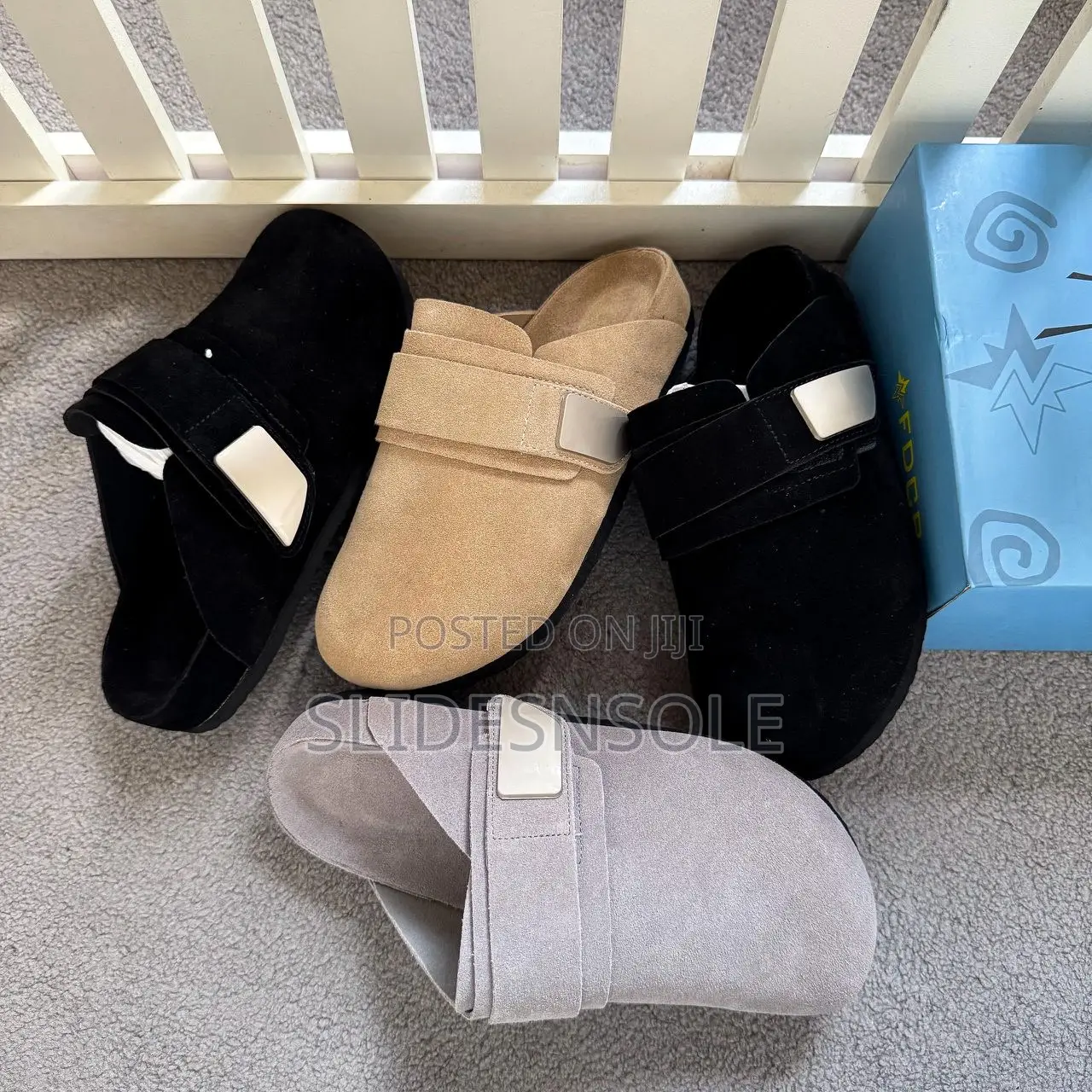 FDCP Suede Strap Mule