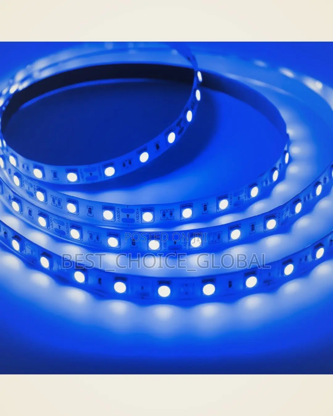 Led Strip Light Blue Color 24v 10meter in Packet