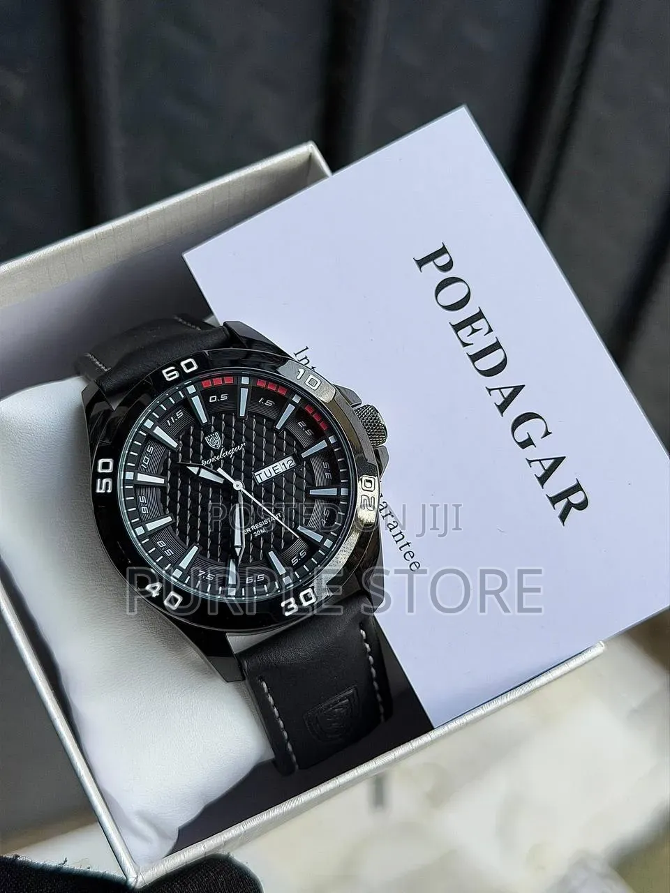 Poedagar Leather Wristwatches for "Men" 