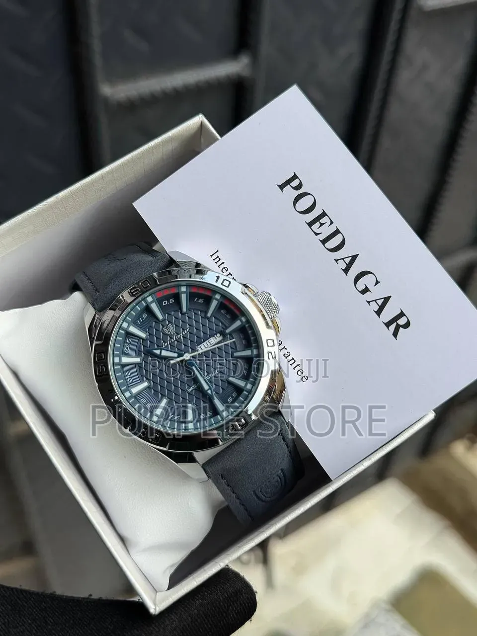 Poedagar Leather Wristwatches for "Men" 