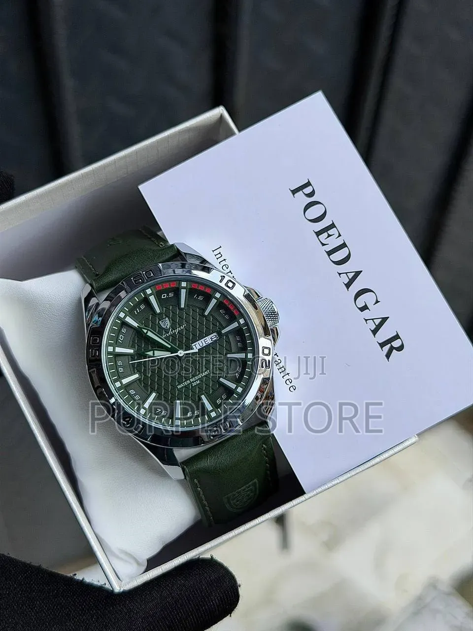 Poedagar Leather Wristwatches for "Men" 