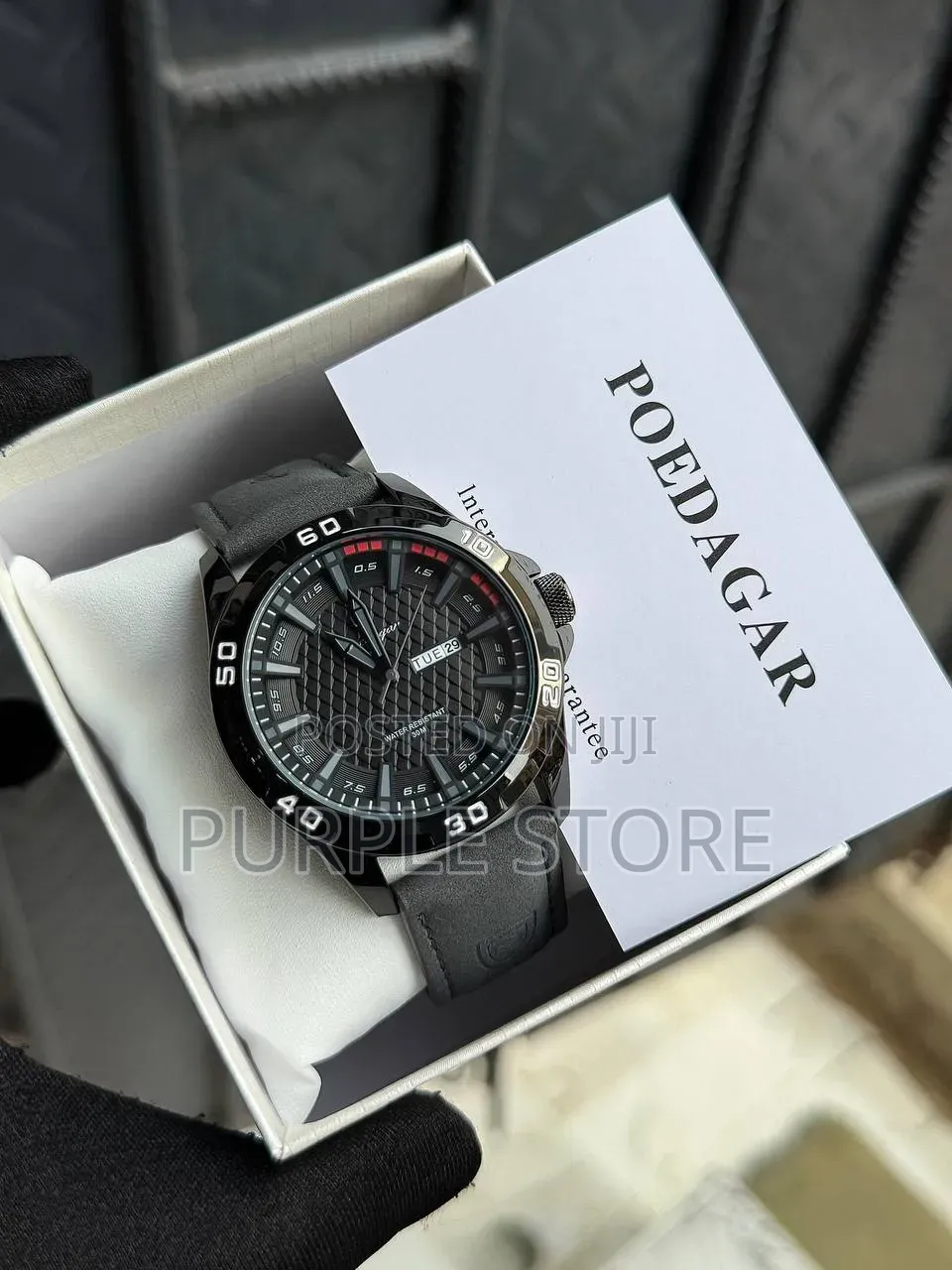 Poedagar Leather Wristwatches for "Men" 