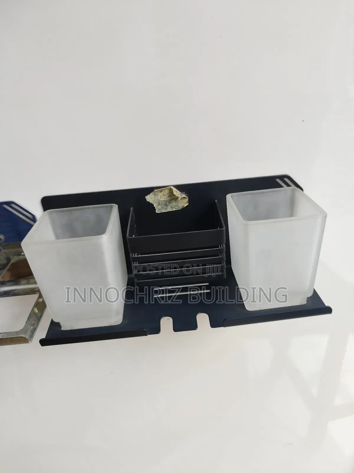 Square Toothbrush Cup (Black)