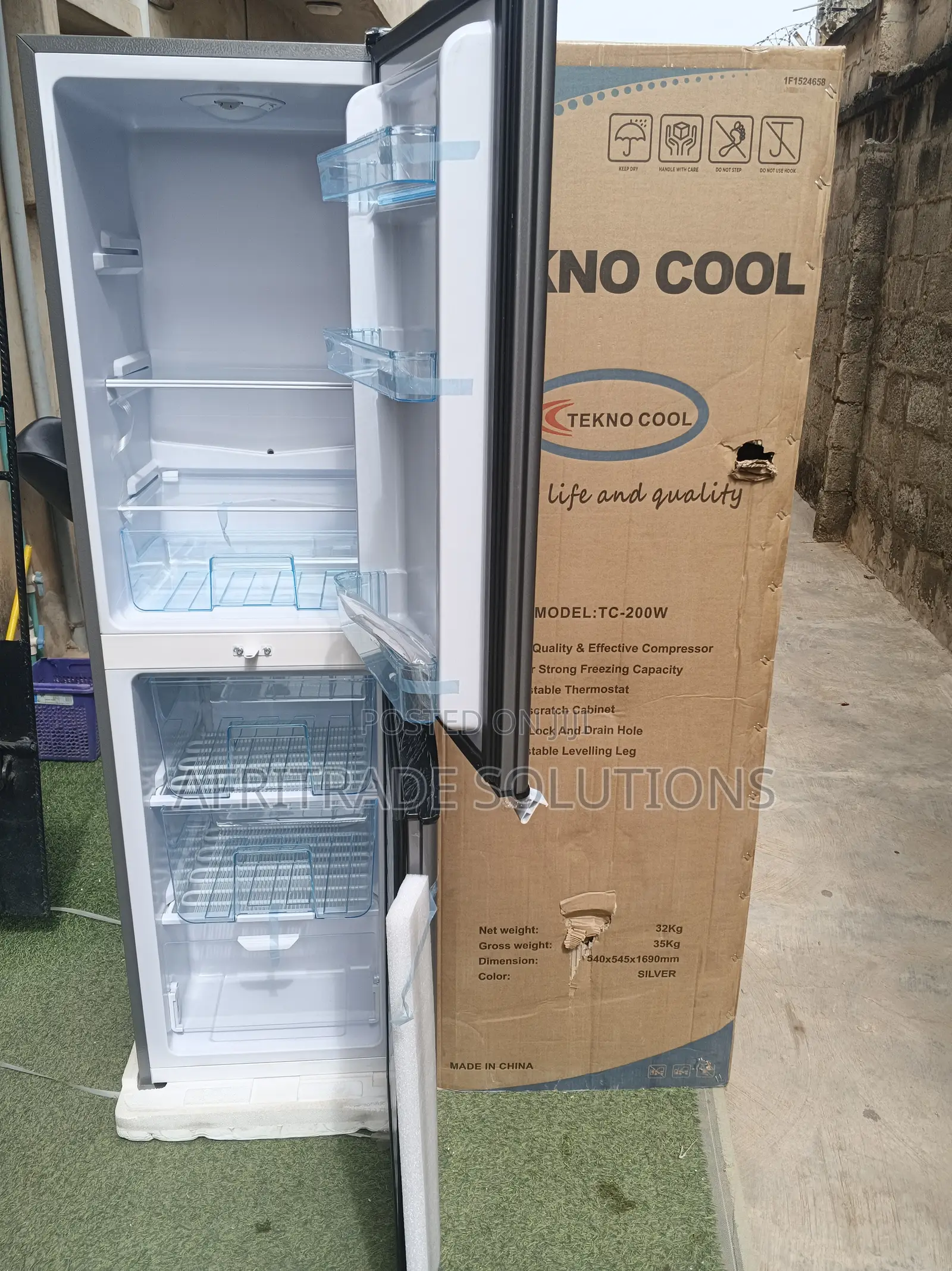 Tekno Cool Double Door Refrigerator High Capacity Cooling