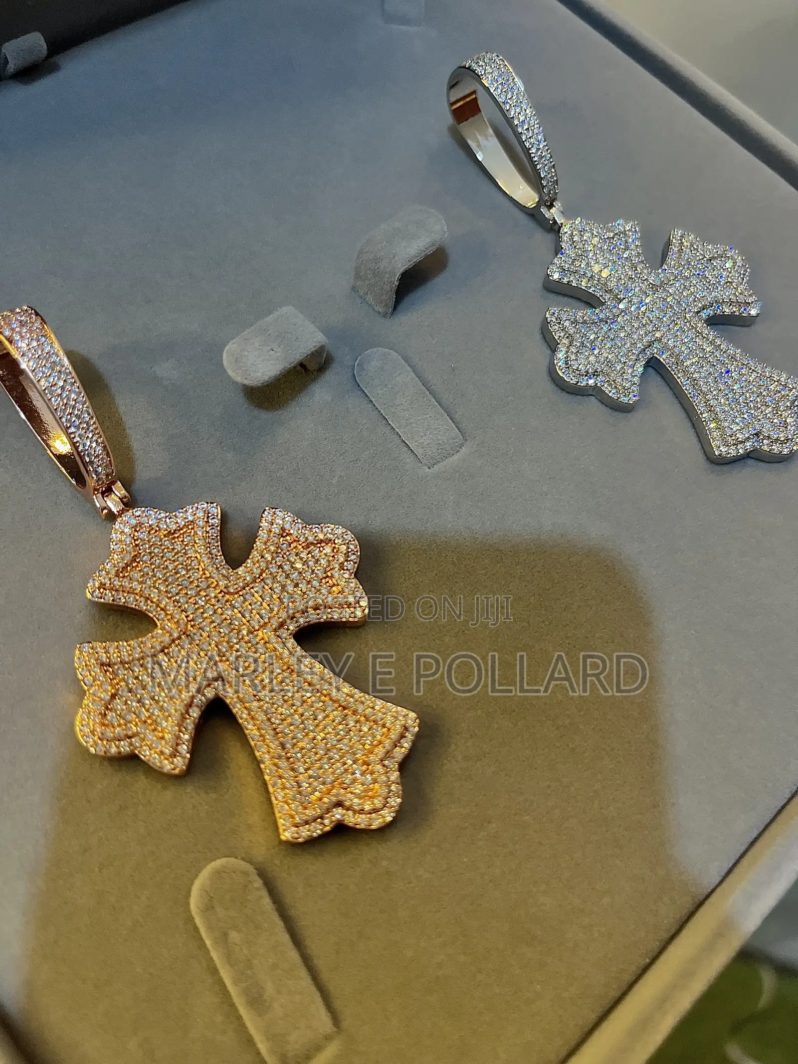 Aaa+ Cubic Zirconia Spade Cross Rope Pendant Necklace