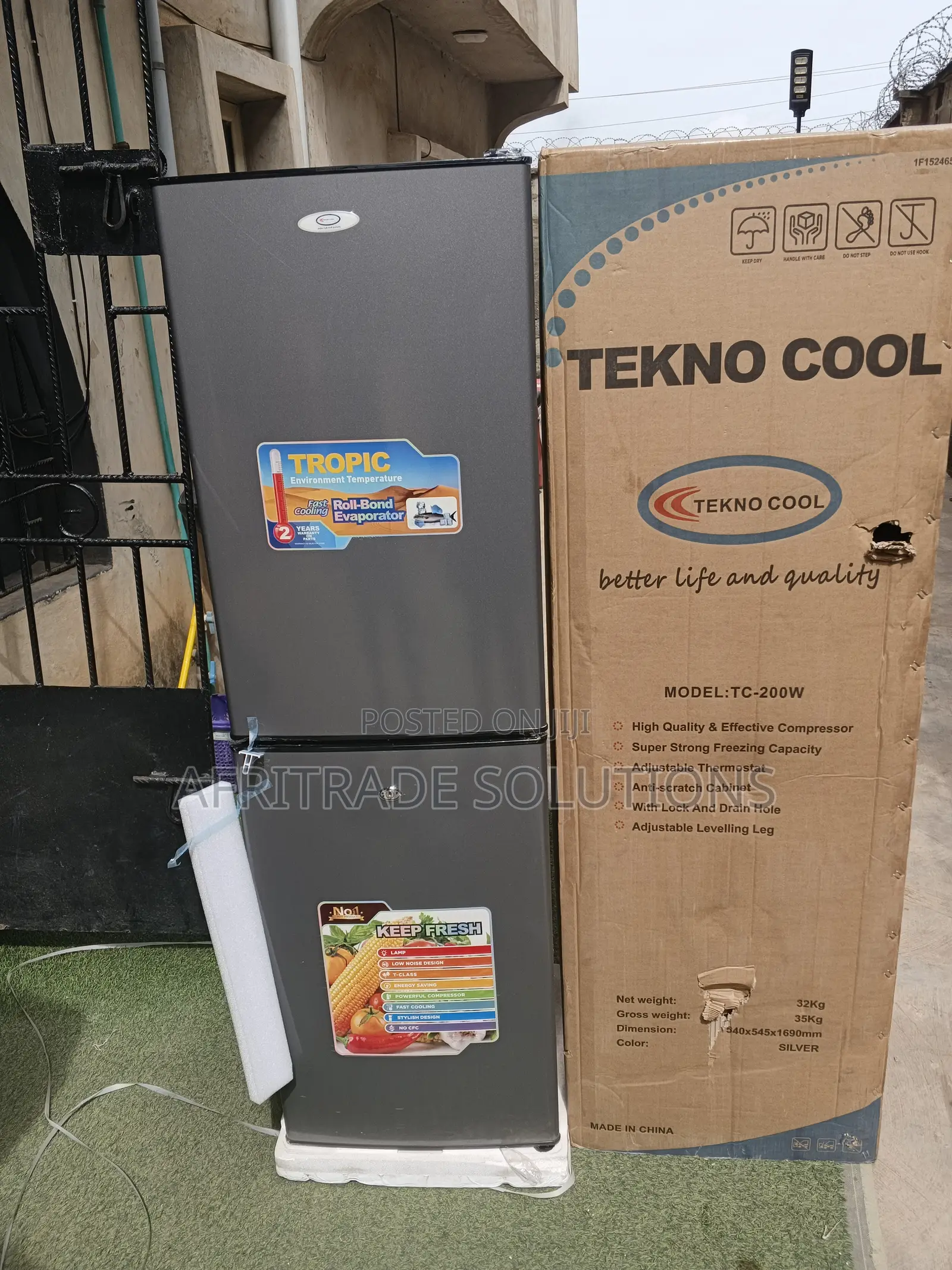 Tekno Cool Double Door Refrigerator Super Cooling System