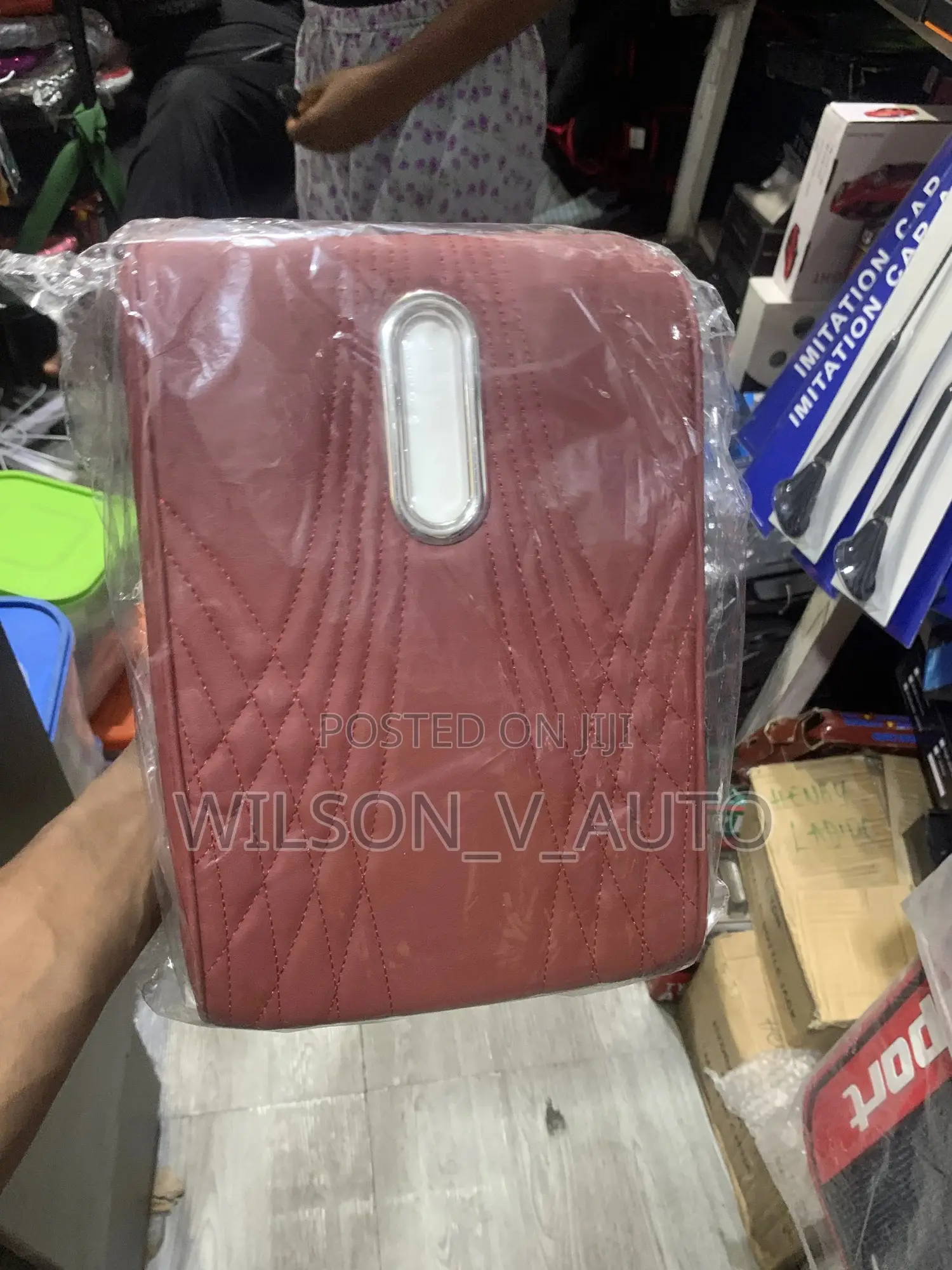 Car Leather Armrest Pad Cover