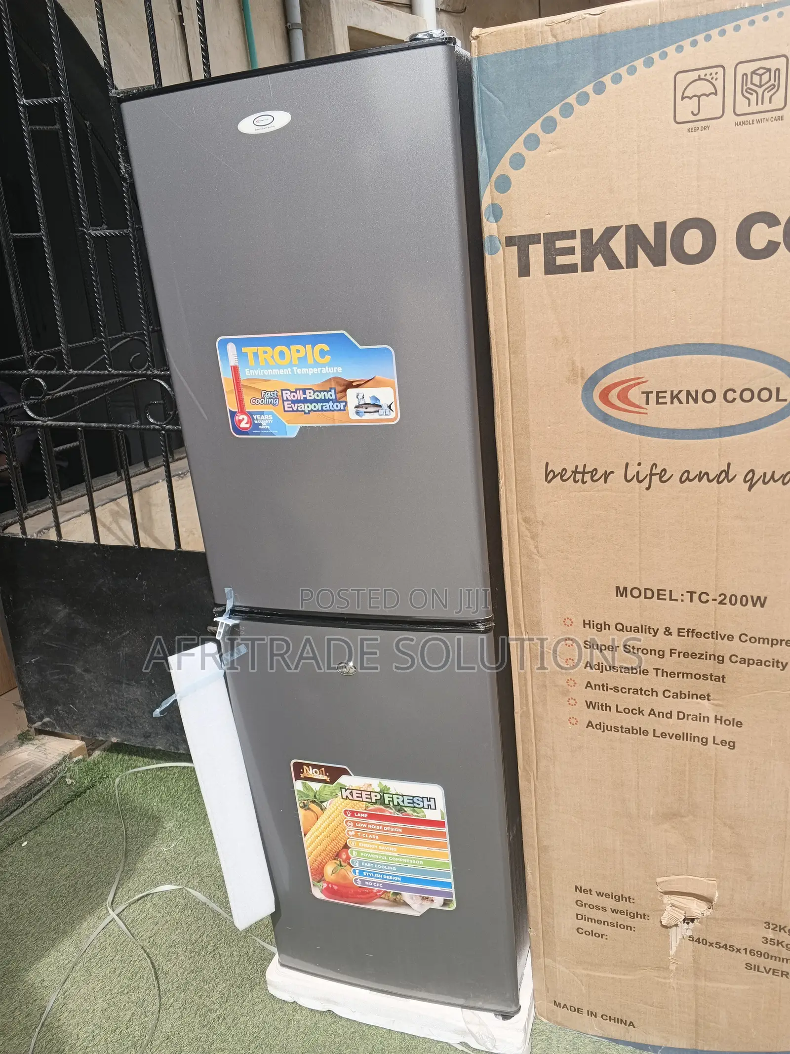 Tekno Cool Double Door Refrigerator Fresh Food Preservation