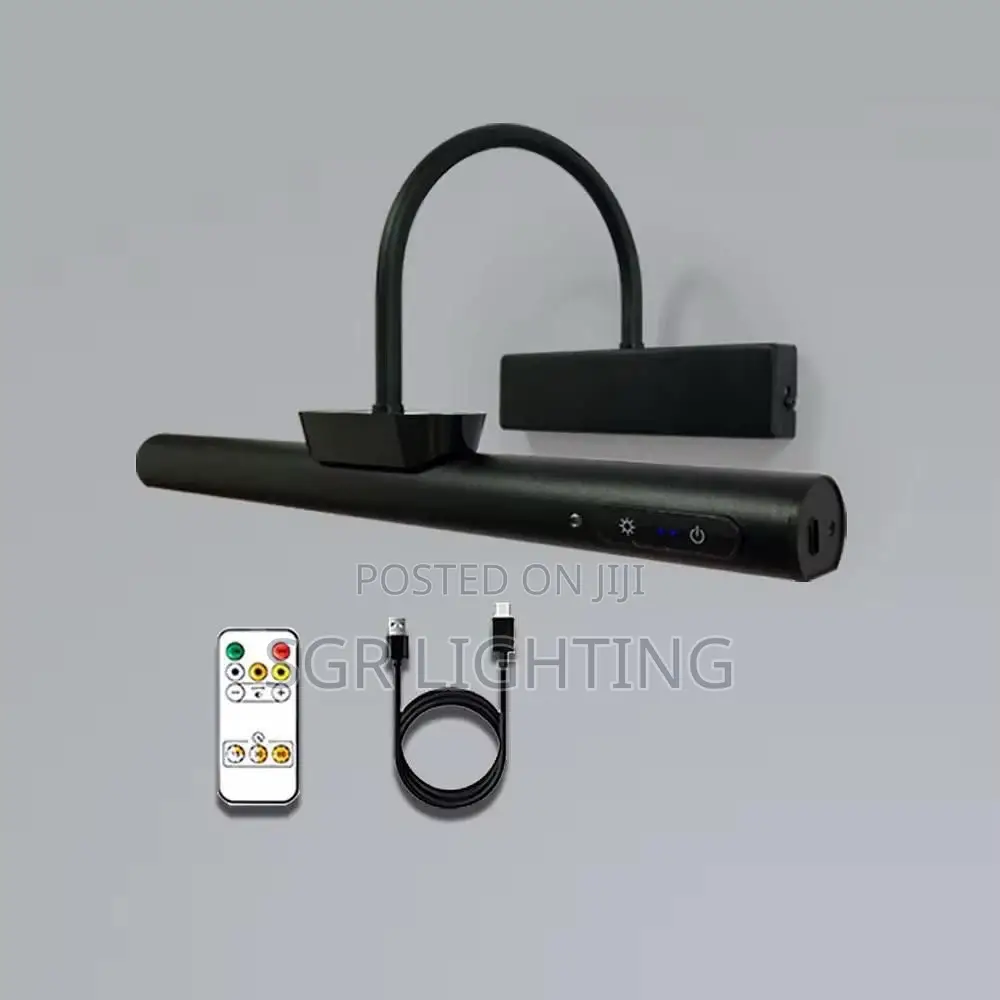 Led Rechargeable Wall Lamp Modern Remote Control 3 Color Dimming