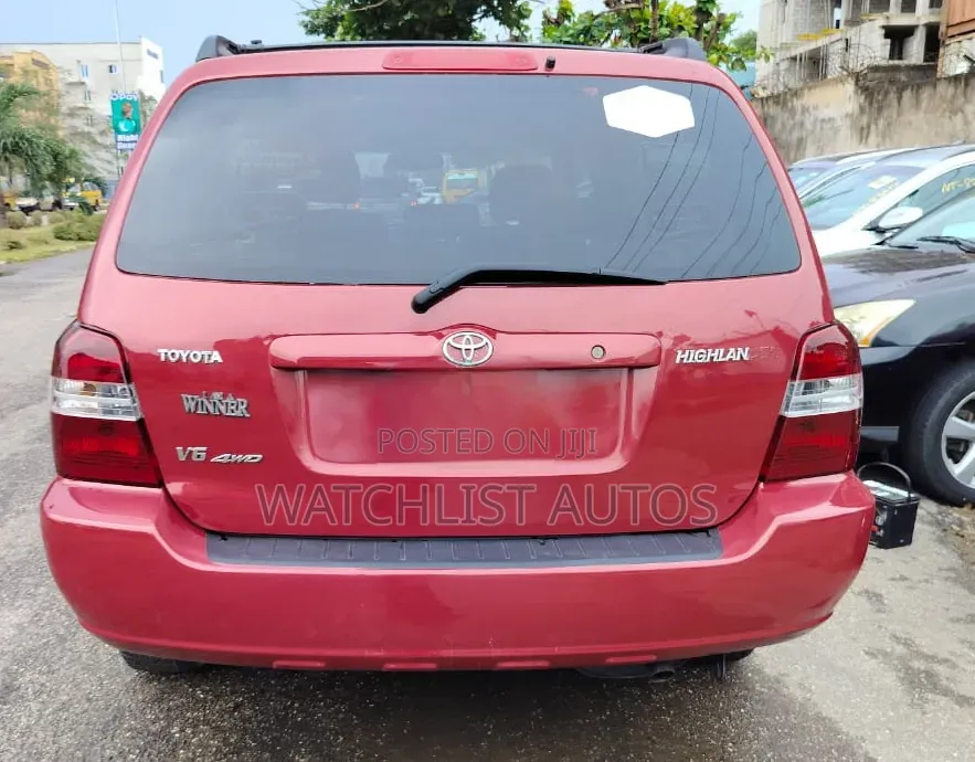 Toyota Highlander V6 AWD 2003 Red