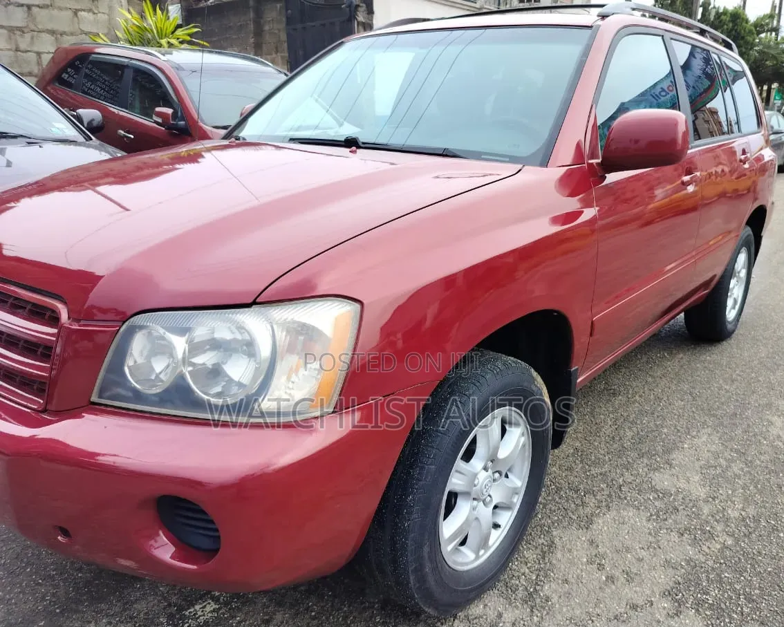 Toyota Highlander V6 AWD 2003 Red