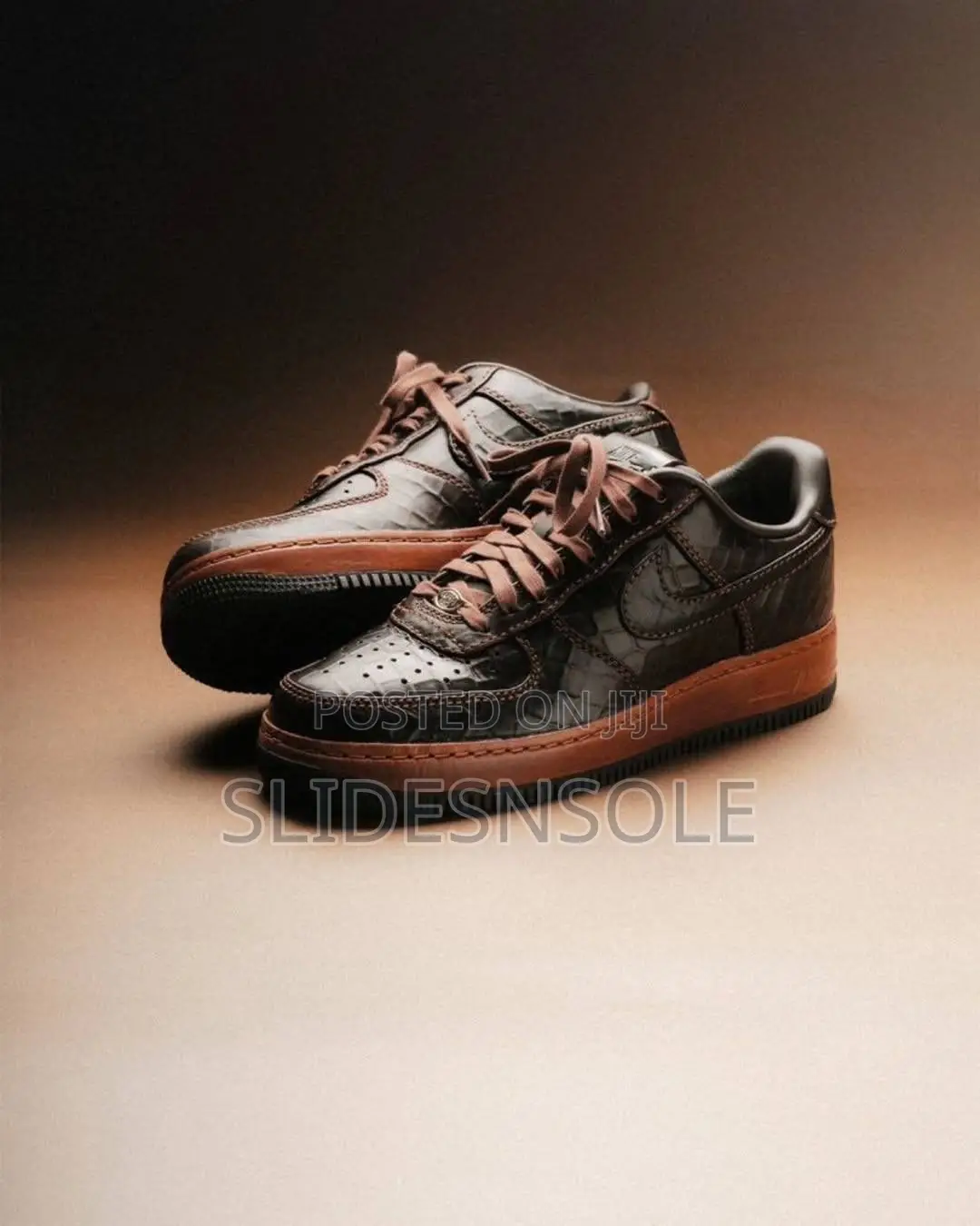 Nike Air Force 1 Low Textured Croc “Fauna Brown