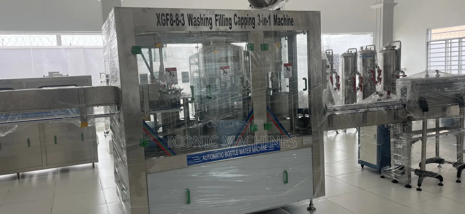 3 in 1 (Fully Automated) Washing, Filling and Capping Machine