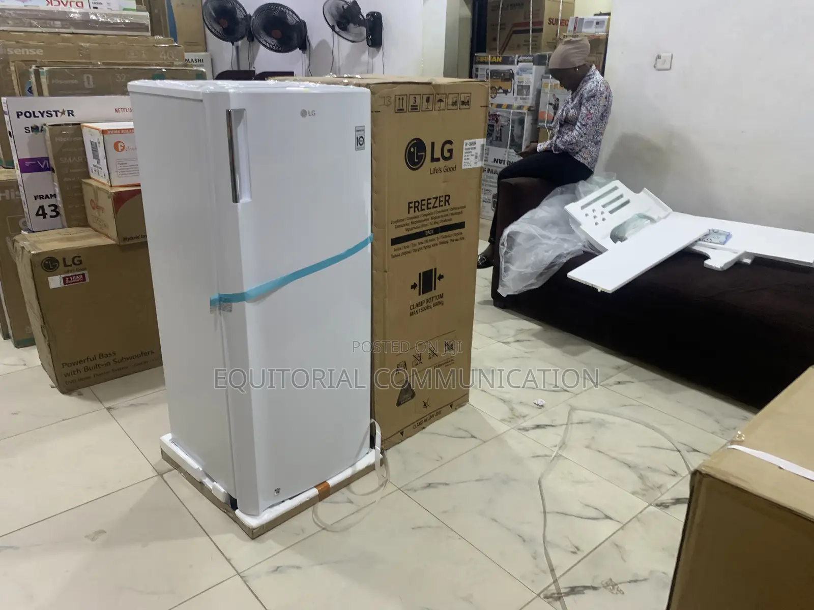 Lg Gn-304sqbr Direct Cool Upright Freezer 171 Litres