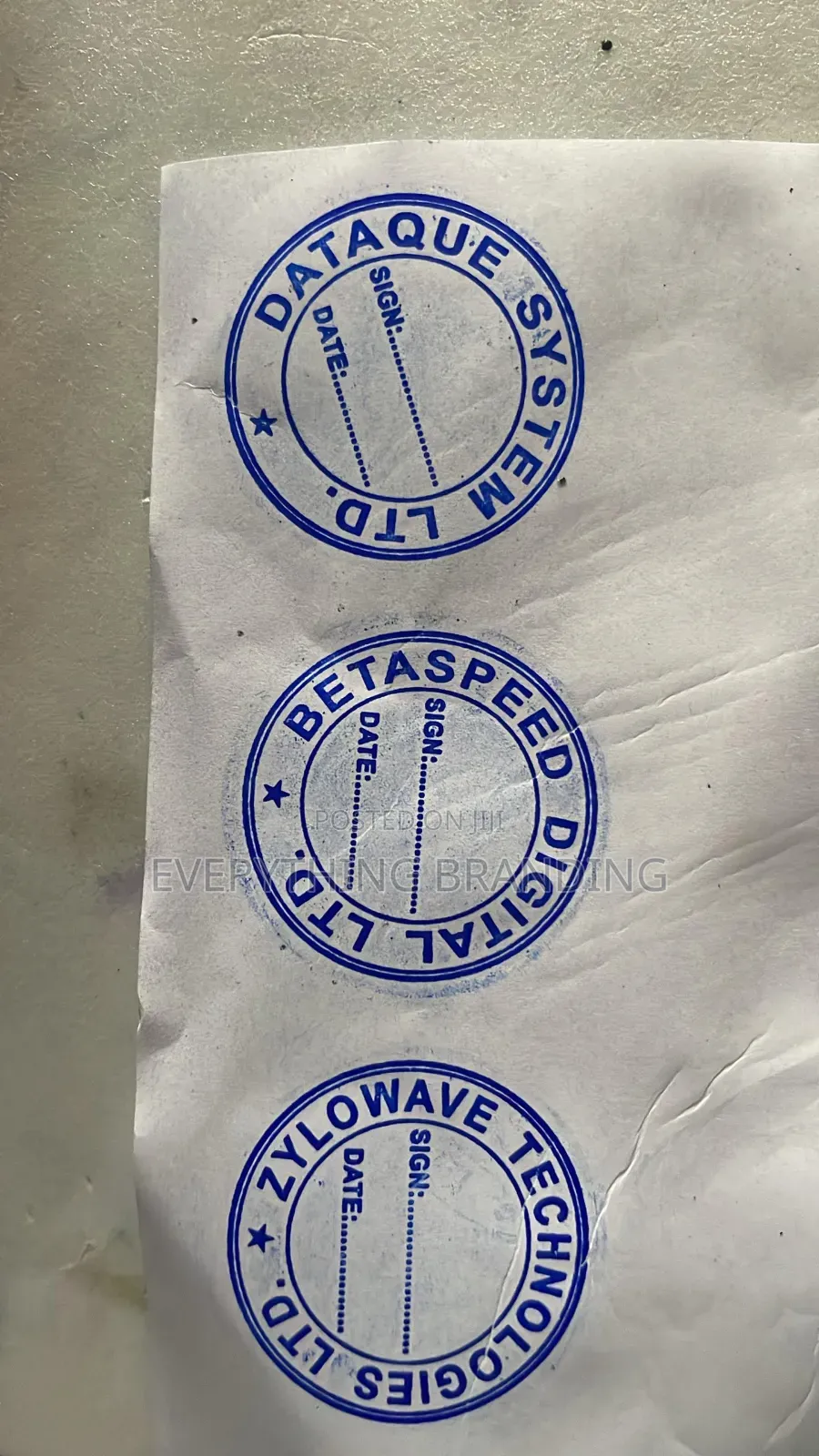 Custom Pre-Ink Round/Circle Size Stamp | Last Up to 1,000 Impressions