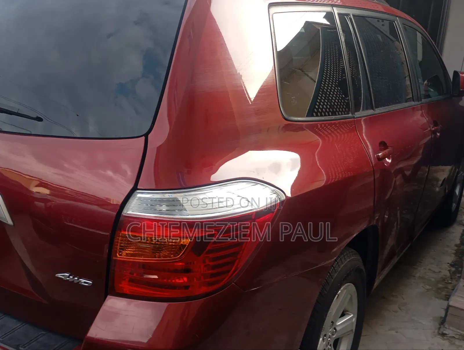 Toyota Highlander Limited 2010 Red