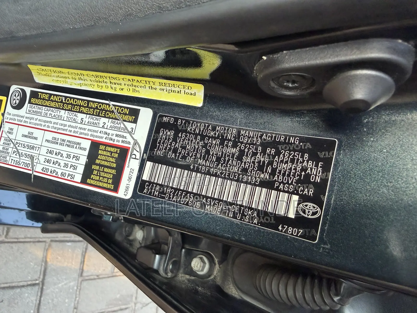 Toyota Camry SE 4dr Sedan (2.5L 4cyl 6A) 2014 Black