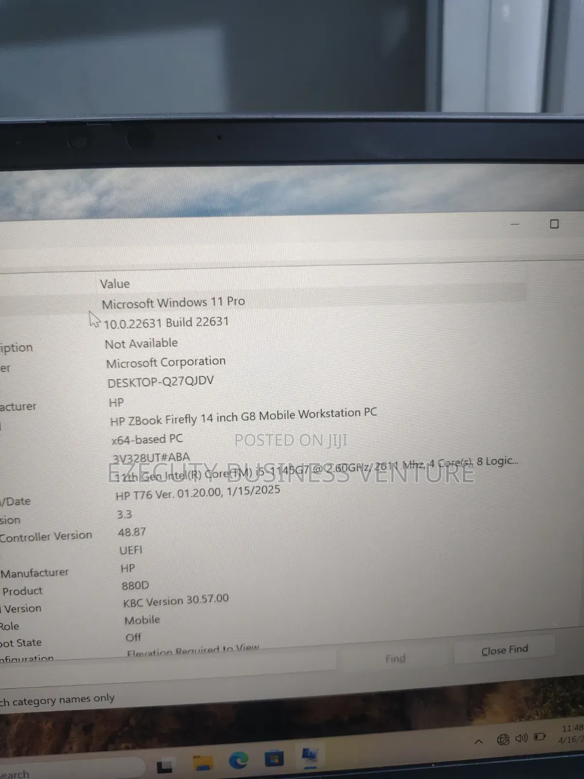 Laptop HP ZBook Firefly G8 16GB Intel Core i5 SSD 256GB