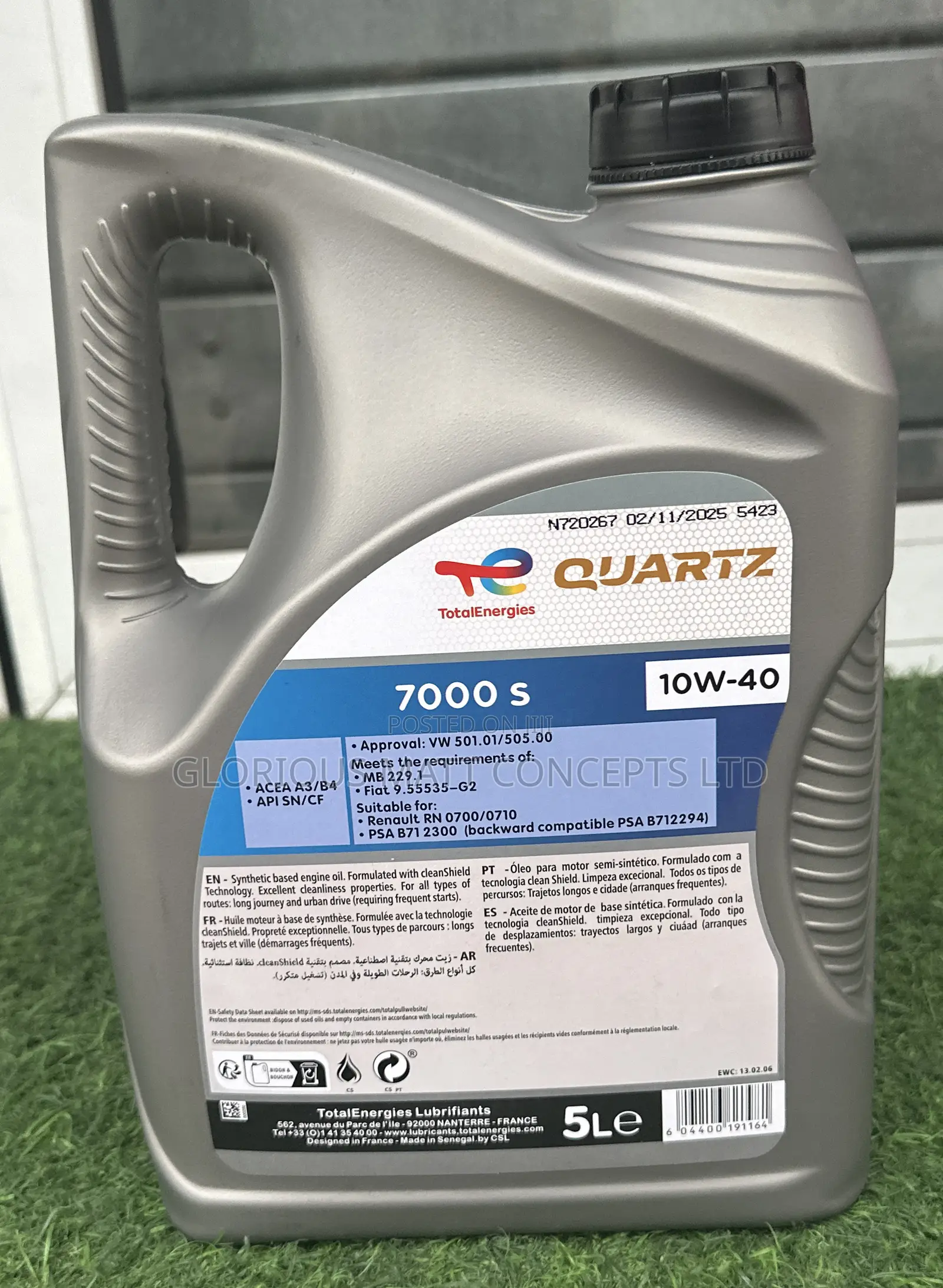 Total Quartz 7000 Synthetic 10w-40 Engine Oil