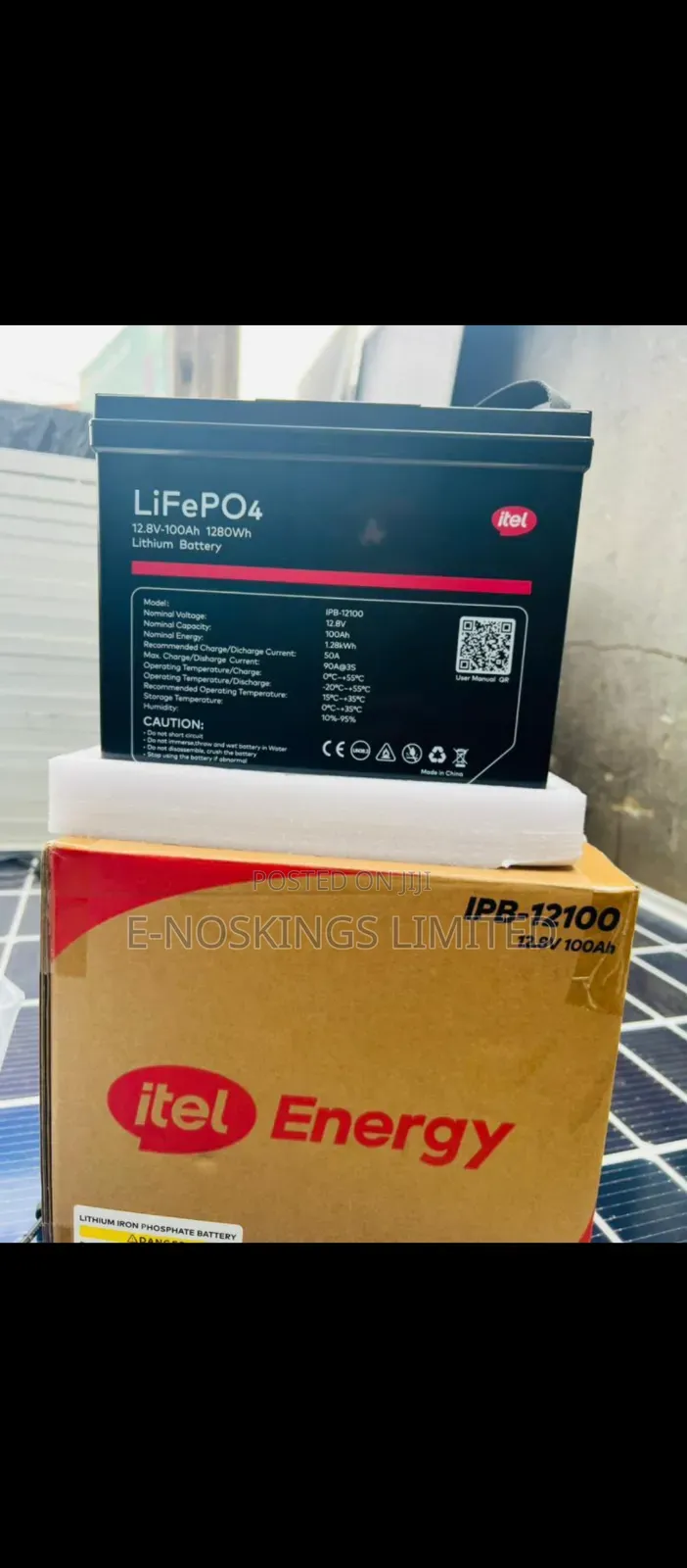 Itel 100ah 12v Lithium Ion Battery