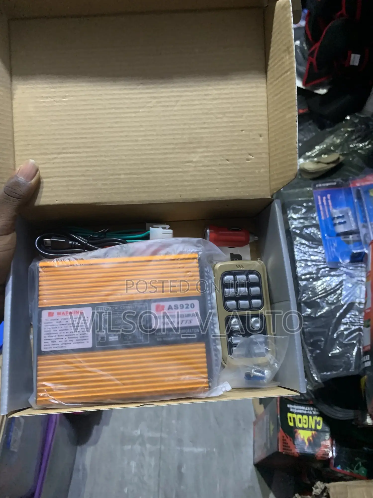 As920 Remote Control Siren Amplifier System.