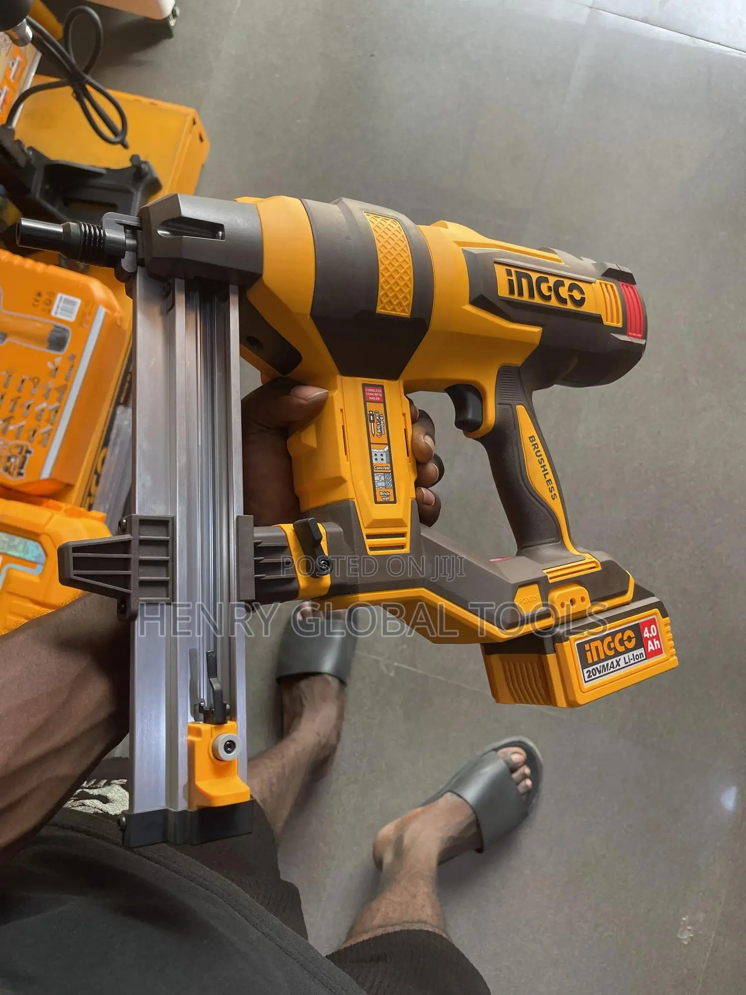 19-40mm Ingco Brick Wall Concrete Nailer Machine