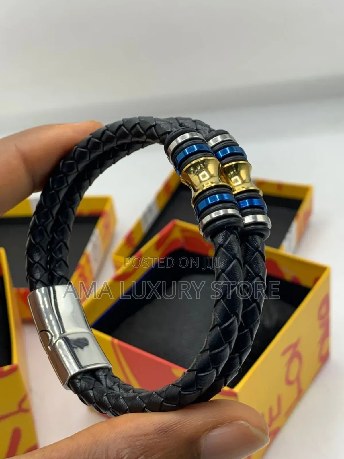 Louis Vuitton Genuine Leather Wrist Bracelets