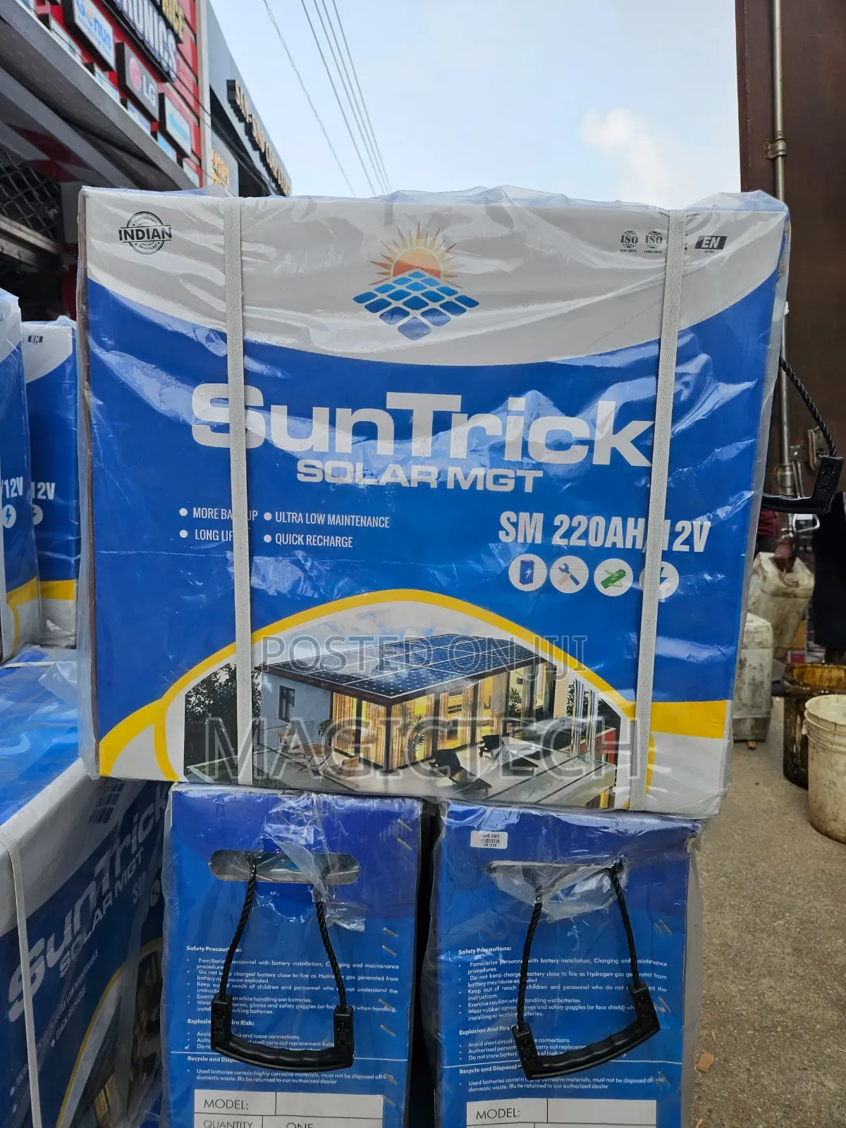 Suntrick High Performance 220ah 12v Tall Tubular Battery