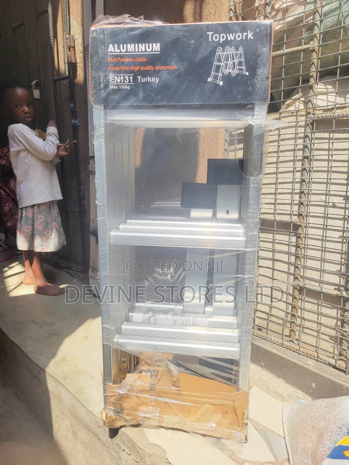 4x3 Aluminiun Foldable Ladder(12 Steps)