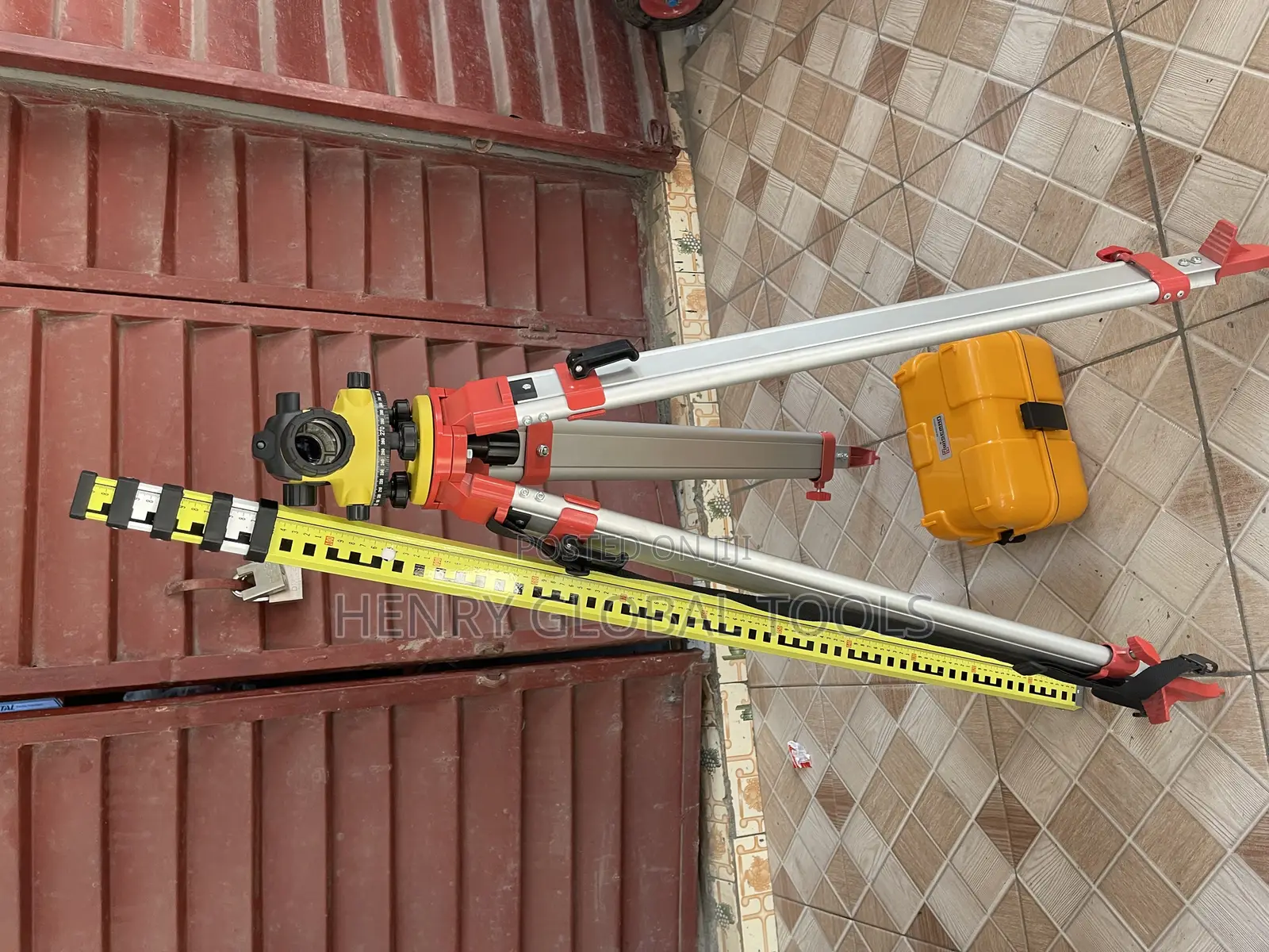 Automatic Level Machine With Tripod Staff – Complete Set