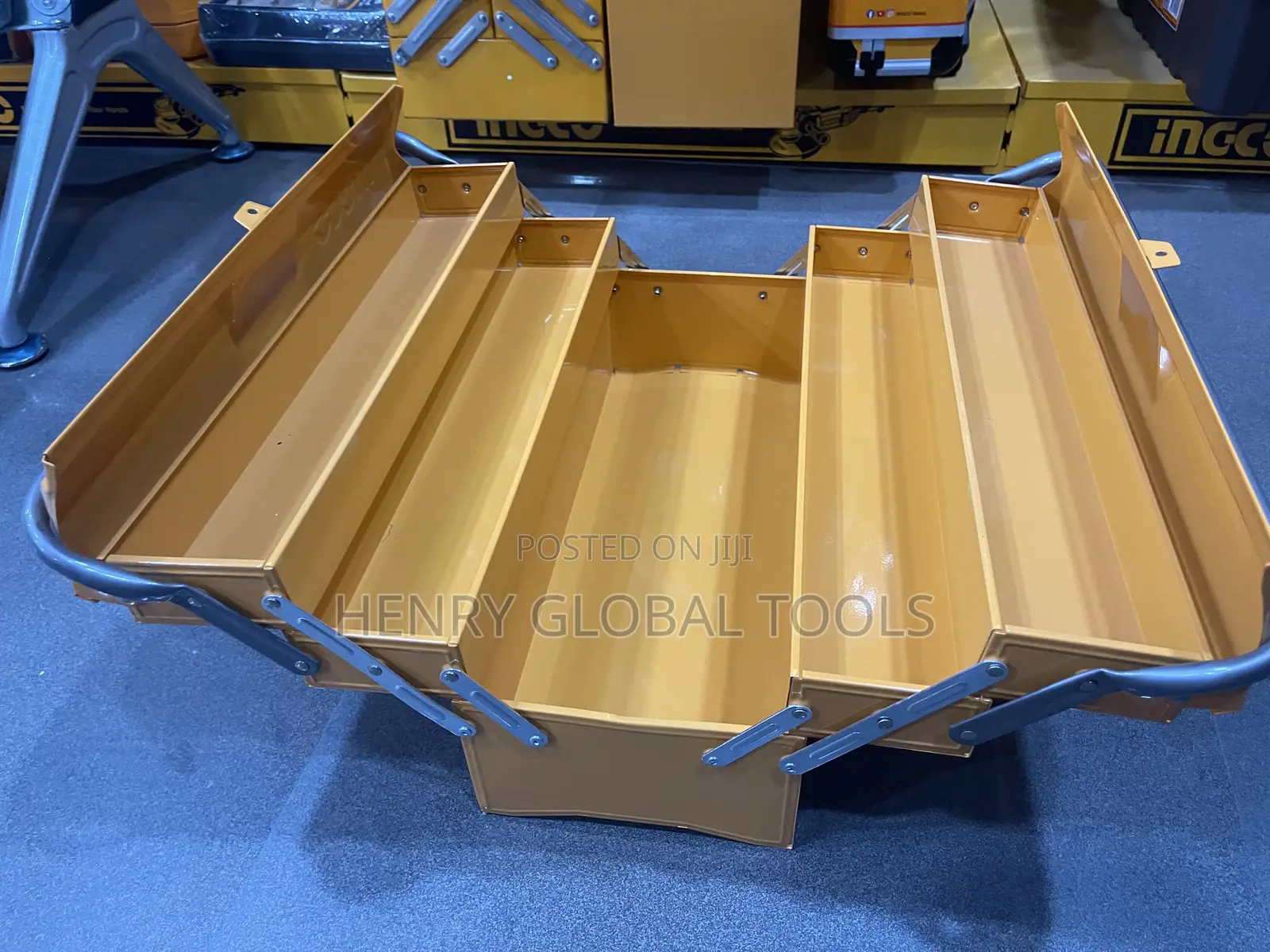 Ingco Heavy Duty Metal Empty Tools Box