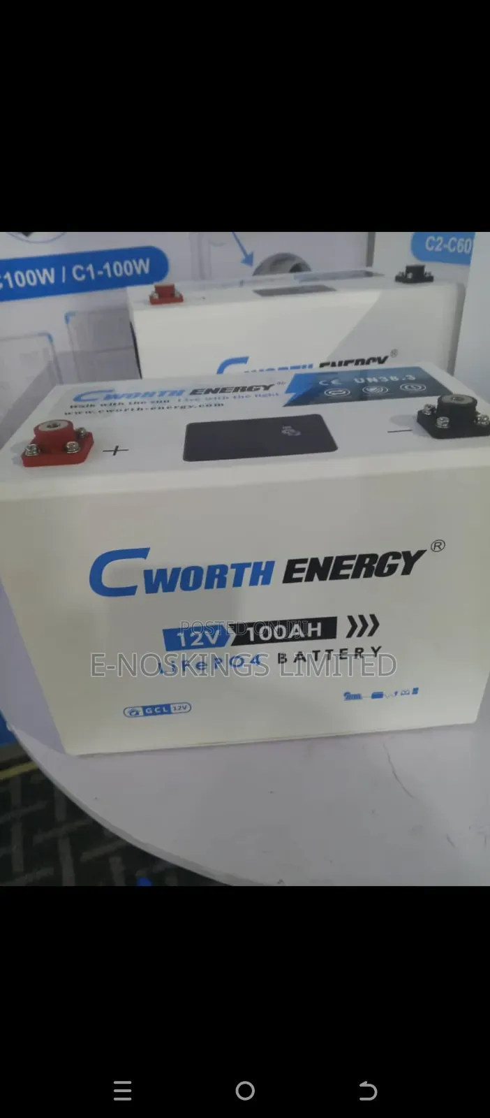 C Worth 100ah 12v Lithium Ion Battery