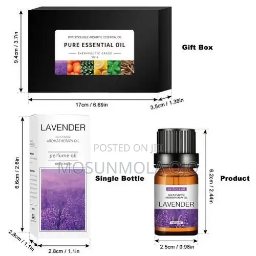 Water-Soluble Aromatherapy Essential Oil-10ml (6 in a Pack)