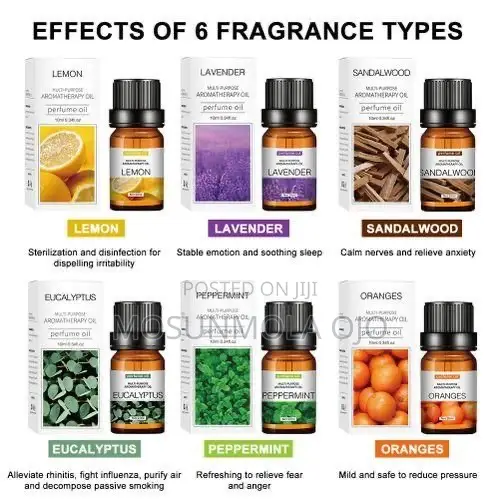 Water-Soluble Aromatherapy Essential Oil-10ml (6 in a Pack)