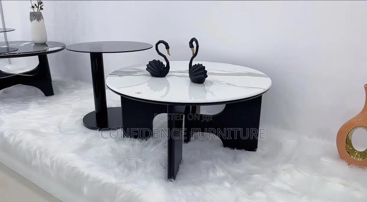 Luxury Center Table and Side Stool With Quality Marble Top